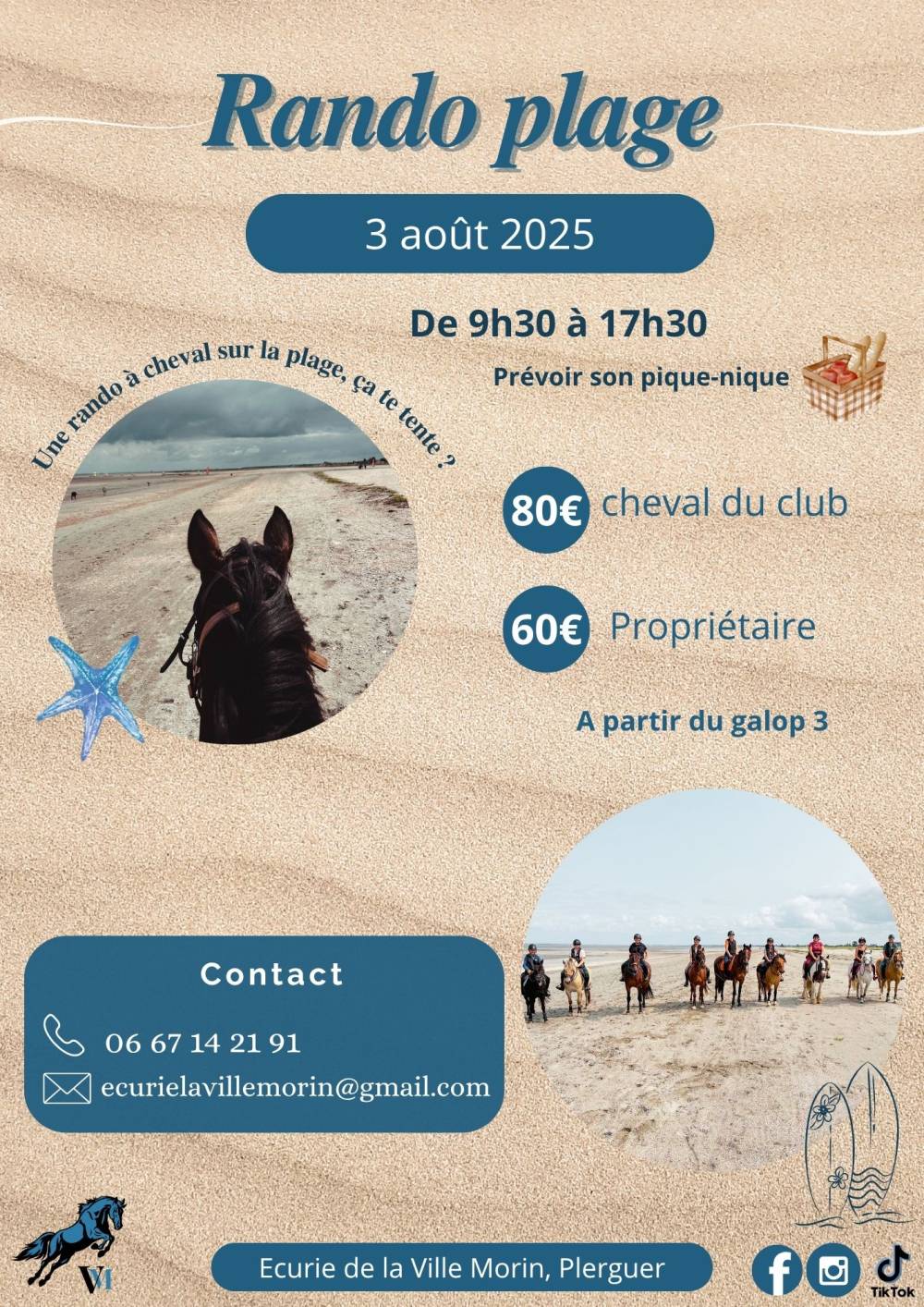 Flyer A4 Balade à Cheval Modern Black (2)